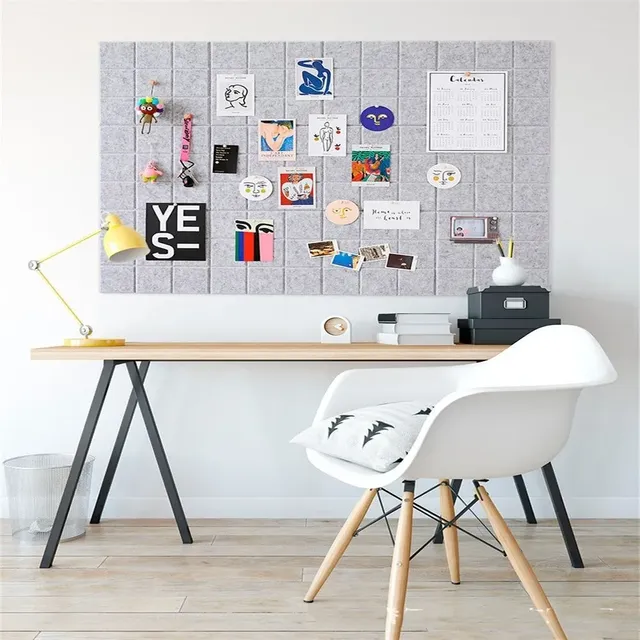 Panneau mural en feutre à grille 30x30cm – vue 5