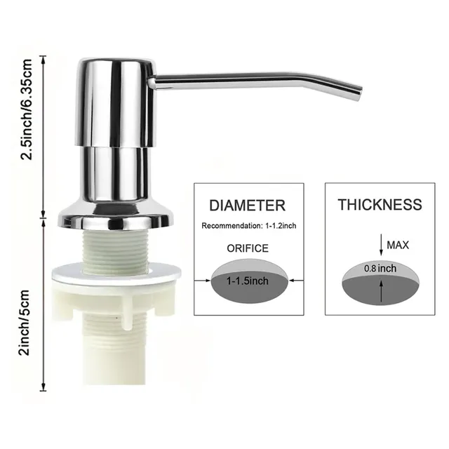 Distributeur de savon pour évier de cuisine – vue 3