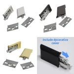 support suspension armoire flottant haute capacité alliage zinc antirouille solide durable clipsable installation facile discret multicolore profil arrondi bricolage professionnel