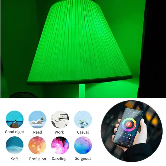 Ampoule intelligente WiFi E27 LED RGB – vue 3