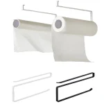 Cuisine salle de bain rouleau serviette papier support de rangement support d&rsquo;étagère suspendu-organisateur mural pour serviettes et papier