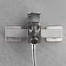 Mitigeur bain douche mural contemporain acier inox… – vue 4