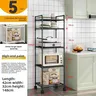 Étagère rangement cuisine cinq niveaux roulettes… – vue 1