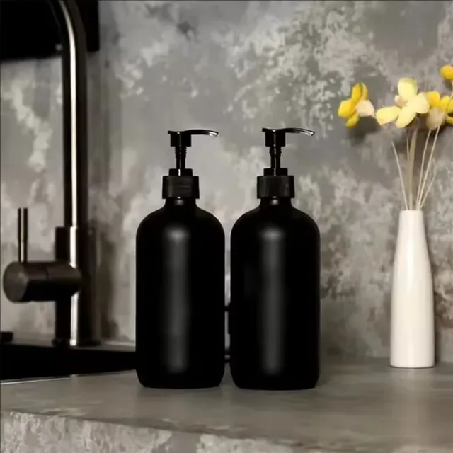 Distributeur de savon liquide noir mat 300/500ML – vue 3