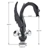 Robinet de lavabo en laiton or noir cygne – vue 3