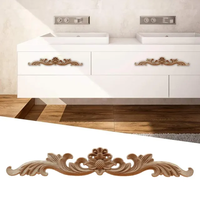 Appliques incrustations bois hévéa brut non peint… – vue 6