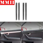 Bandes décoratives de couverture pour garniture intérieure, autocollant en Fiber de carbone, pour Audi A4 S4 B7 2005 2006 2007 2008