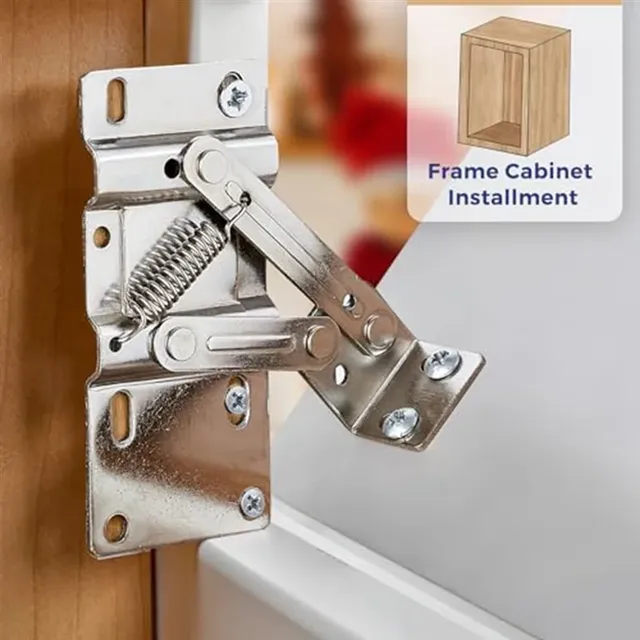 Charnières abattant armoire cuisine acier chromé… – vue 2