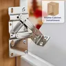 Charnières abattant armoire cuisine acier chromé… – vue 2