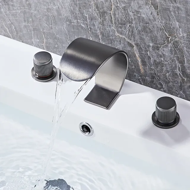 Robinet de salle de bains mélange chaud et froid deux… – vue 4
