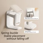 Crochet de lavabo réglable mural sans perçage pour toilettes, salle de bains, baignoire et lavabo – Support de rangement peu encombrant