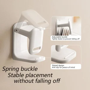 Crochet de lavabo réglable mural sans perçage pour toilettes, salle de bains, baignoire et lavabo – Support de rangement peu encombrant Crochet de lavabo réglable mural sans perçage pour toilettes, salle de bains, baignoire et lavabo – Support de rangement peu encombrant