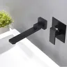 Lavabo mural avec poignée à levier unique moderne – vue 4