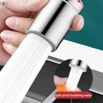 、1Rṁ360 °   Robinet de cuisine rotatif, tête de pulvérisation, filtre, adaptateur anti-éclaboussures de lavabo, 2 modes réglables, aérateur de robinet d&rsquo;évier de cuisine