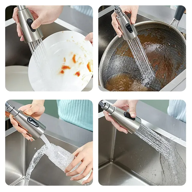 Tête de robinet de cuisine dorée G1/2 – vue 4