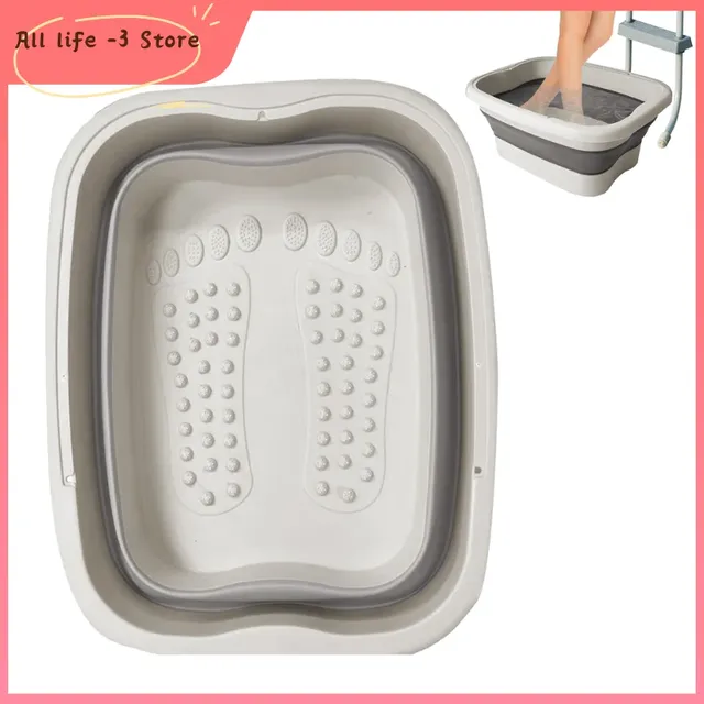 Seau de bain de pieds pliable
