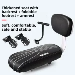 Coussin de siège de vélo de montagne à dossier souple, coussin de siège de vélo pour enfants, chariot confortable pour vélos de montagne, siège de voiture universel