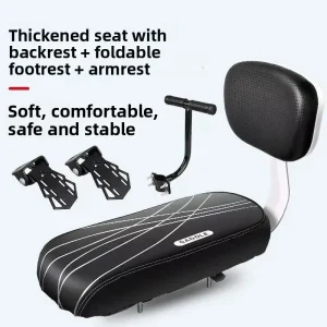 Coussin de siège de vélo de montagne à dossier souple, coussin de siège de vélo pour enfants, chariot confortable pour vélos de montagne, siège de voiture universel