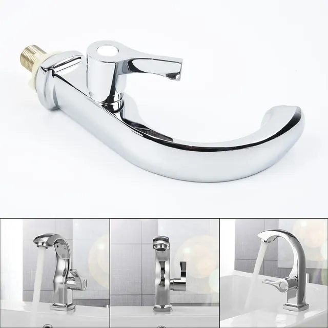Robinet lavabo évier monolevier poignée alliage cuivre… – vue 4