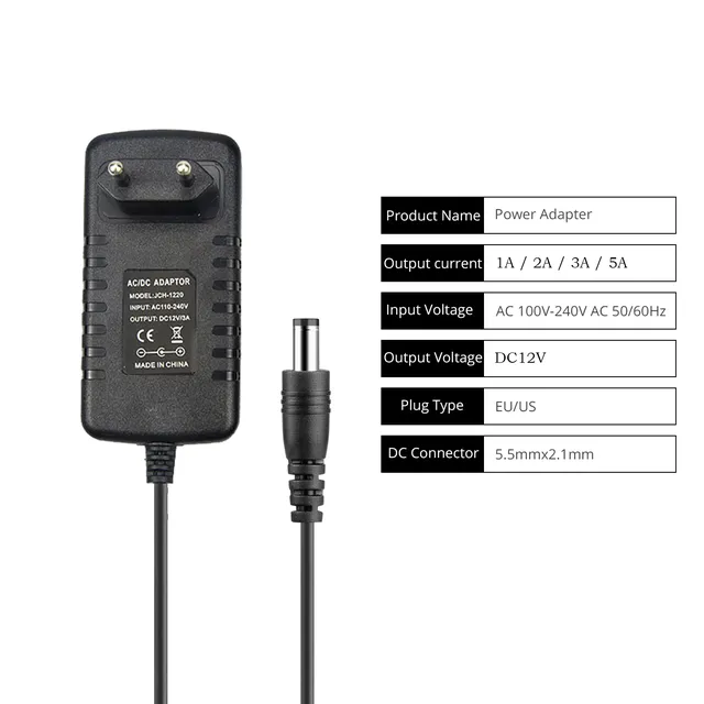 Adaptateur d'alimentation AC/DC 110V 220V à 12V 1A 2A – vue 6
