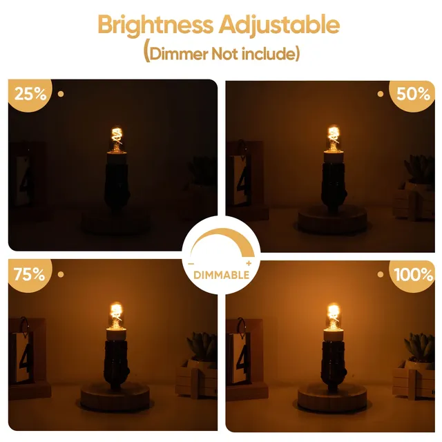 Ampoule LED à filament spiralé Edison T22 E14 – vue 4