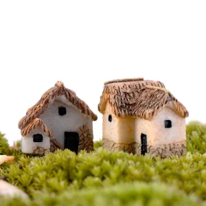 Mini Maison Artificielle en Résine, Villa de Calcul de Terre, Figurines de Châteaux, Terrarium, Jardin Vintage, Ornements de Décoration de Maison, DIY Mini Maison Artificielle en Résine, Villa de Calcul de Terre, Figurines de Châteaux, Terrarium, Jardin Vintage, Ornements de Décoration de Maison, DIY