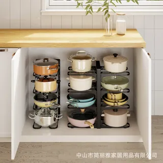 Étagère de rangement de cuisine multicouche sous l'évier