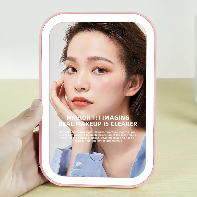 Miroir de maquillage à écran tactile LED – vue 5