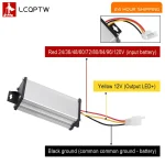 Adaptateur convertisseur vers le bas pour scooter électrique, vélo électrique, 36V, 48V, 60V, 72V, 96V à 12V, 10A, 20A