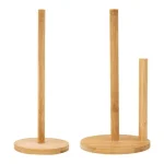 Porte-rouleau de papier de cuisine en bois, support Vertical pour mouchoirs de salle de bains, Pot en papier jetable, accessoires de rangement pour toilettes de cuisine