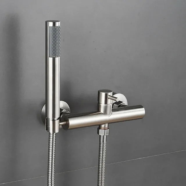 Ensemble de robinets de douche de salle de bains en or… – vue 4