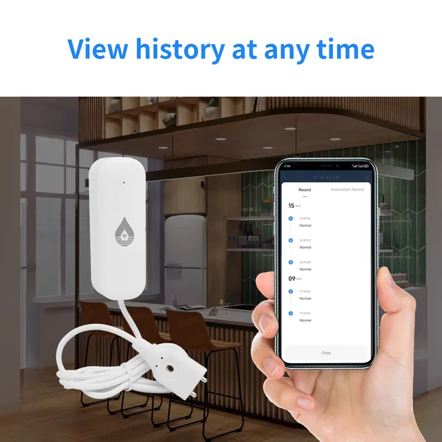 Détecteur fuite eau connecté Zigbee sans fil compatible… – vue 6