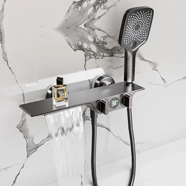 Mitigeur thermostatique mural cascade affichage…