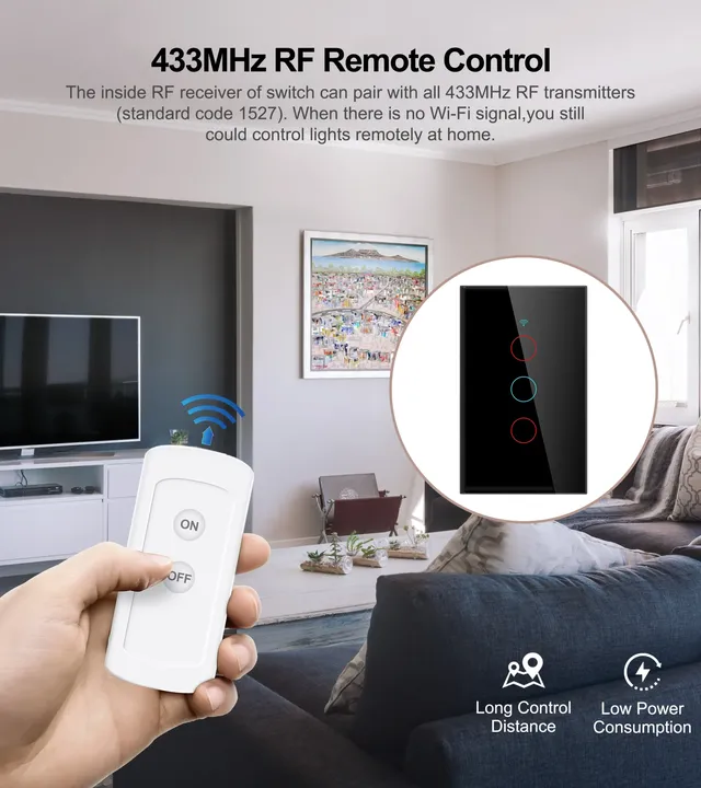Tuya WiFi US interrupteur d'éclairage intelligent… – vue 6