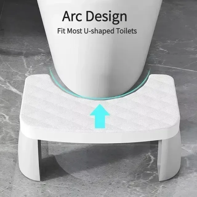 Tabouret de toilette antidérapant en plastique pour… – vue 4