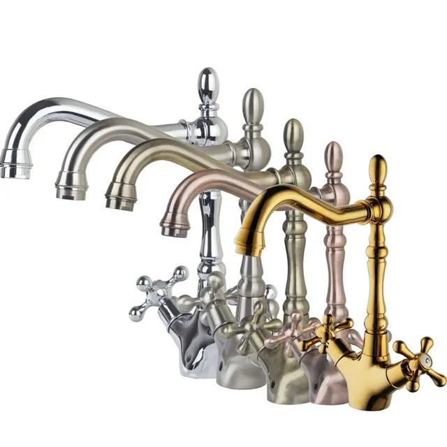 KEMAIDI robinet de lavabo de salle de bains doré – vue 3