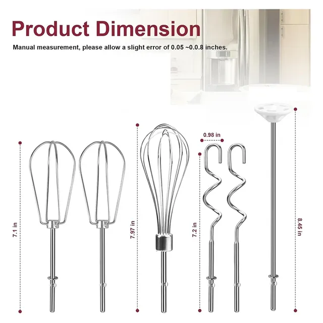Fouet en acier inoxydable pour accessoires de centre… – vue 6