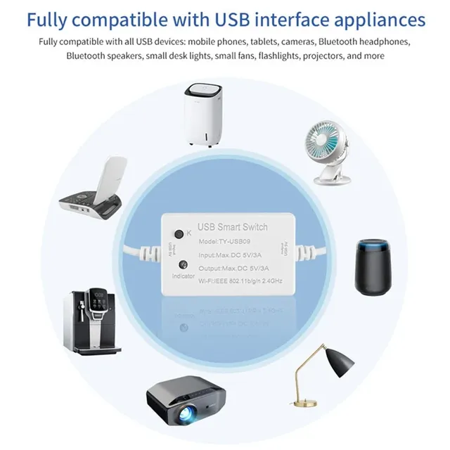 Tuya-Commutateur intelligent USB – vue 6