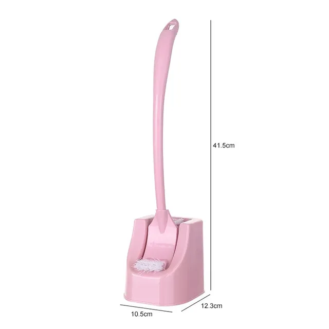 Brosse toilette porte socle fermé plastique rose menthe… – vue 4