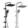Ensemble de colonnes de douche noires – vue 3