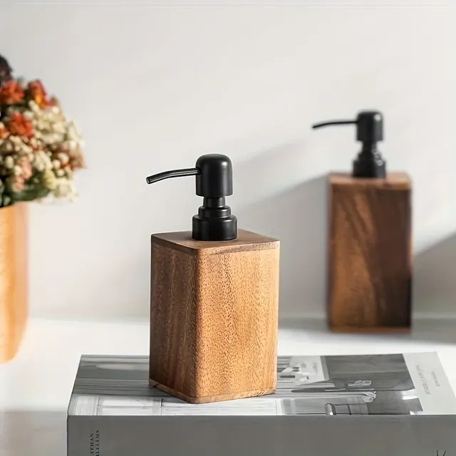 Distributeur de savon en bois élégant – vue 5