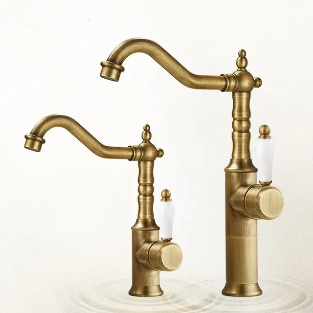 Robinet de lavabo en Bronze Antique – vue 2