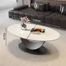 Table basse ovale blanche Design Simple luxe Premium… – vue 5
