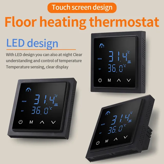 Thermostat de régulateur de température intelligent – vue 2