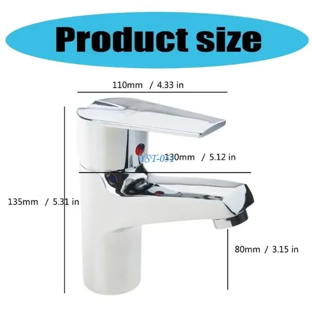 Robinet d'évier salle bains contemporain E15A – vue 6