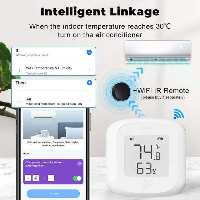 Capteur intelligent de température et d'humidité – vue 2