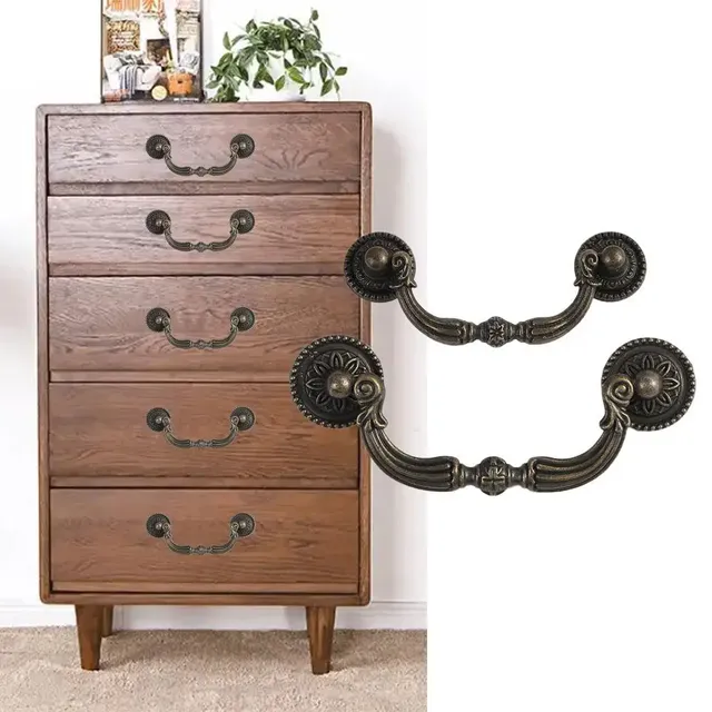 Armoire rétro pour tiroir boîtier en bois commode tire… – vue 3