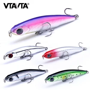 VTAVTA crayon coulant Wobbler leurre de pêche 3g/8g truite artificielle en plastique dur appât Mini vairon manivelle matériel de pêche au bar
