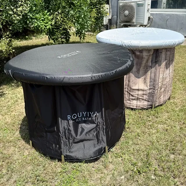 Baignoire gonflable pliable ronde autoportante toile…