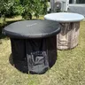 Baignoire gonflable pliable ronde autoportante toile… – vue 1